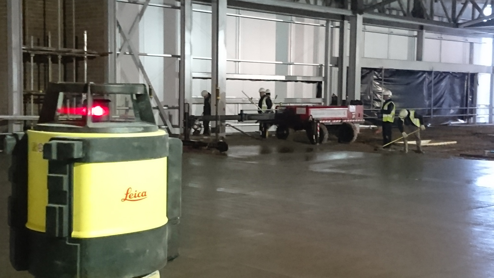 A Leica Rugby Laser supplied by SCCS.