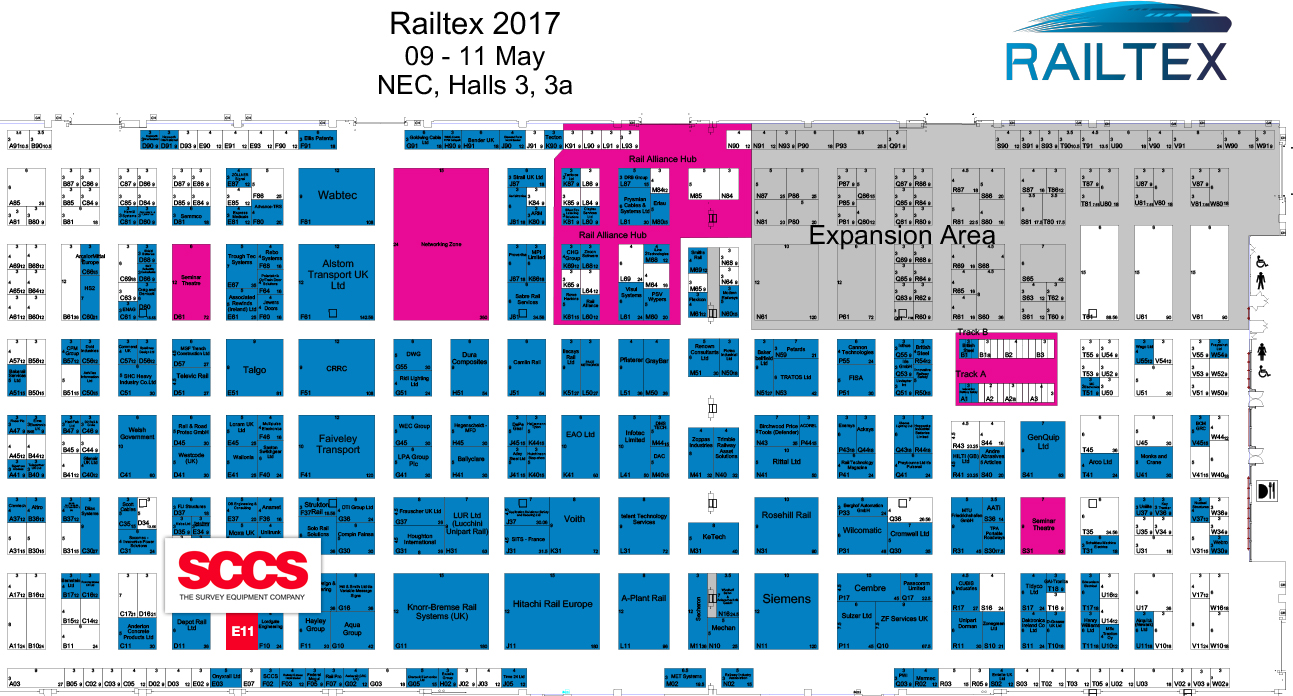 RailTex Map