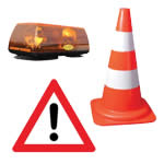 Warning Signs, Cones and Lights
