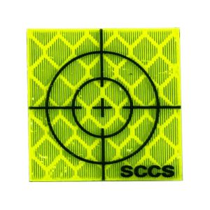 SCCS Yellow Retro Target - Size: 25 x 25mm (pack of 100)