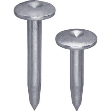 Large headed centring marker. Head: 18mm. Shank diameter: 8.5mm. Specially hardened , galvanised nail.