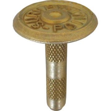 11H-2 Brass Marker for Plug Mount with Inscription