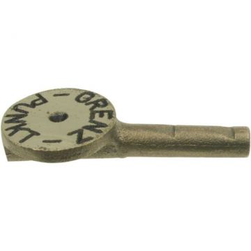 11H9 Brass Wall Marker with Centre Punch and Inscription
