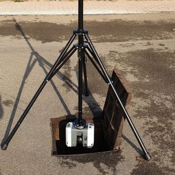 Scan & Go Steel Telescopic Tripod For Underground with Leica RTC360