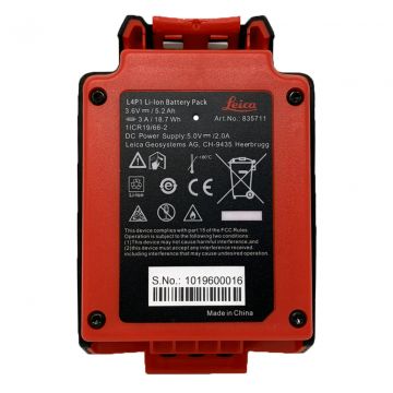 Leica Lino L4P1 Li-Ion Battery 3.6V/5.2Ah