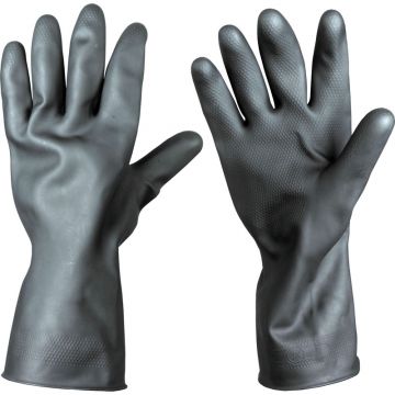 Black Rubber Gloves