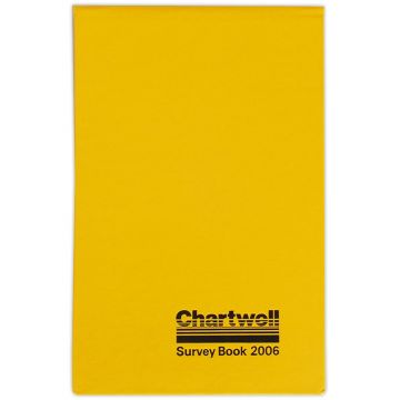 Chartwell Survey Books - 2 Red Ruled Centre Lines, Blue Feints 2006