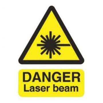 "Danger" Laser Beam Sign