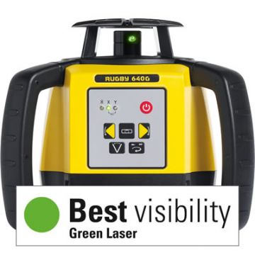 Rugby 640G Drywall Receiver Laser Green Beam