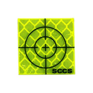 SCCS Yellow Retro Target - Size: 25 x 25mm (pack of 100)