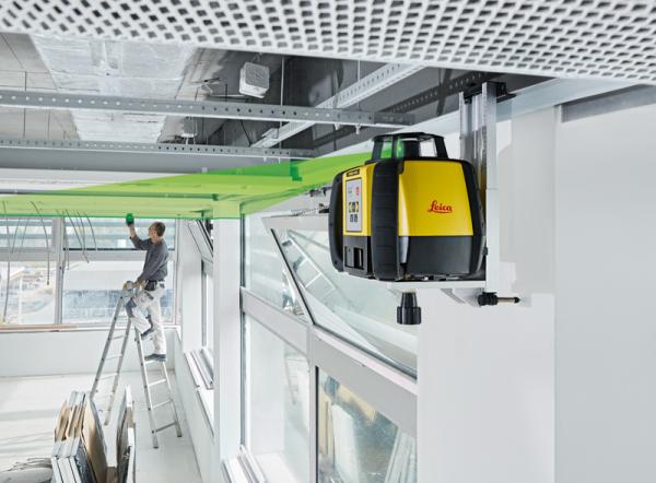New Leica Rugby 640G rotating laser features green beams