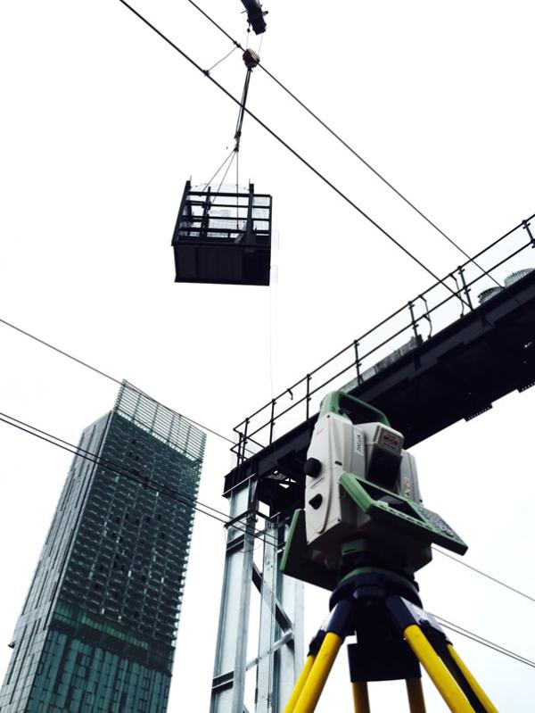 Leica MS60 MultiStation Use on the Ordsall Chord Network Rail Project in Manchester