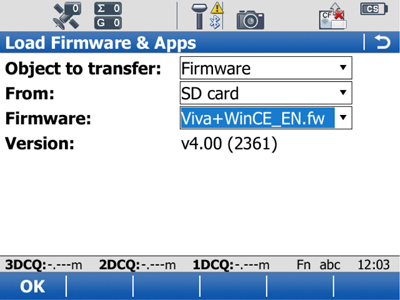 Leica Viva SmartWorx - Firmware Upgrade